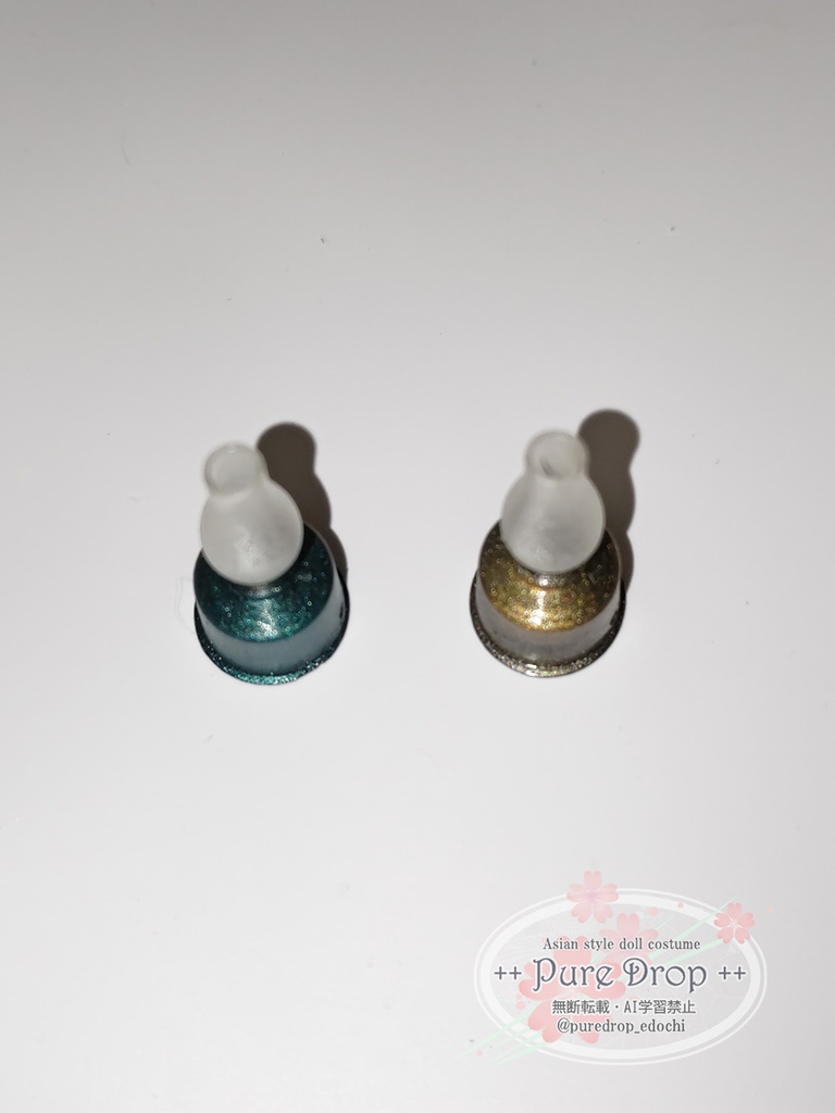 1/10・1/12サイズ ガスランタン グリーン・ゴールド・無垢