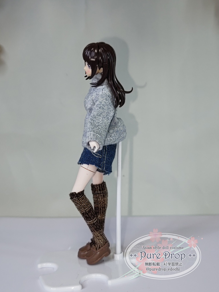 1/10 1/12 ホットパンツ濃ブルー (創彩少女庭園ドレスアップボディM・L 確認)