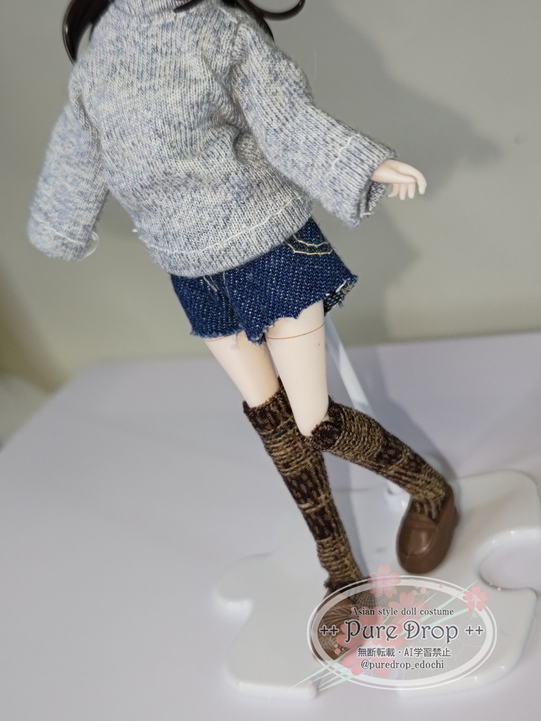 1/10 1/12 ホットパンツ濃ブルー (創彩少女庭園ドレスアップボディM・L 確認)
