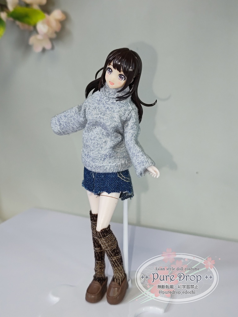 1/10 1/12 ホットパンツ濃ブルー (創彩少女庭園ドレスアップボディM・L 確認)