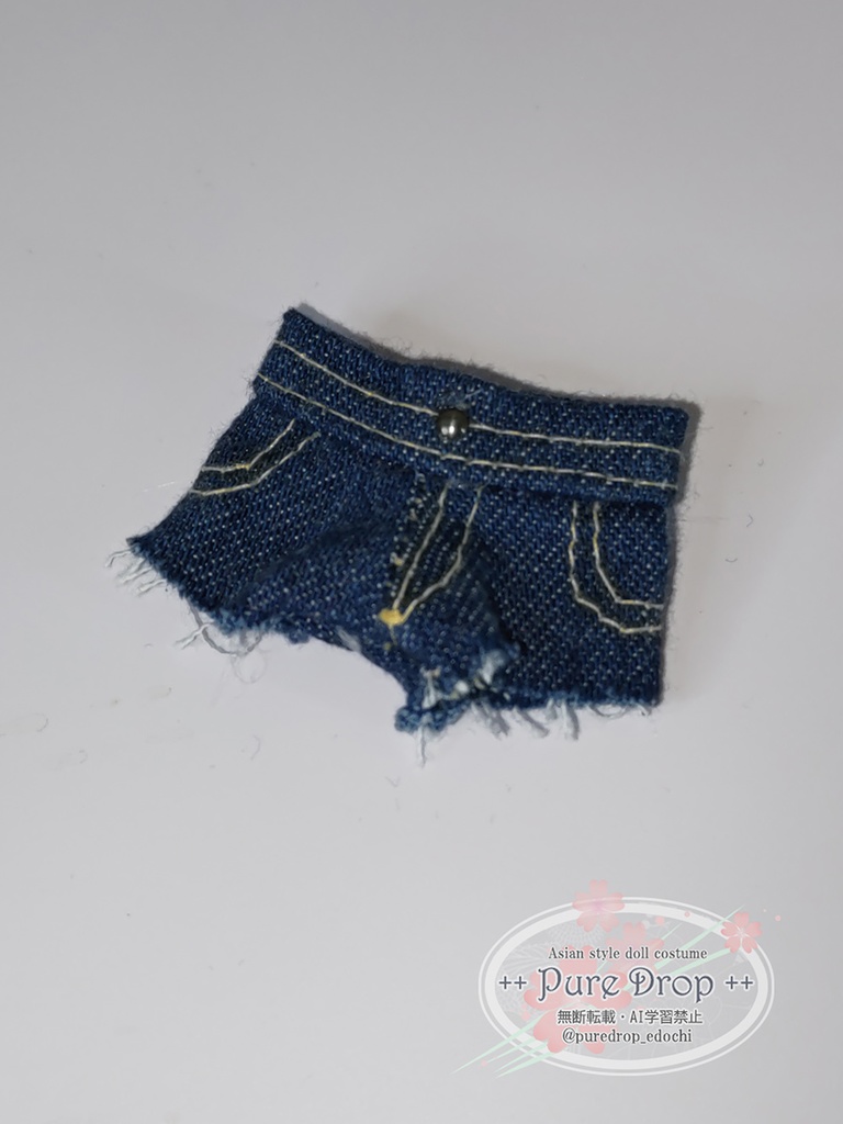 1/10 1/12 ホットパンツ濃ブルー (創彩少女庭園ドレスアップボディM・L 確認)