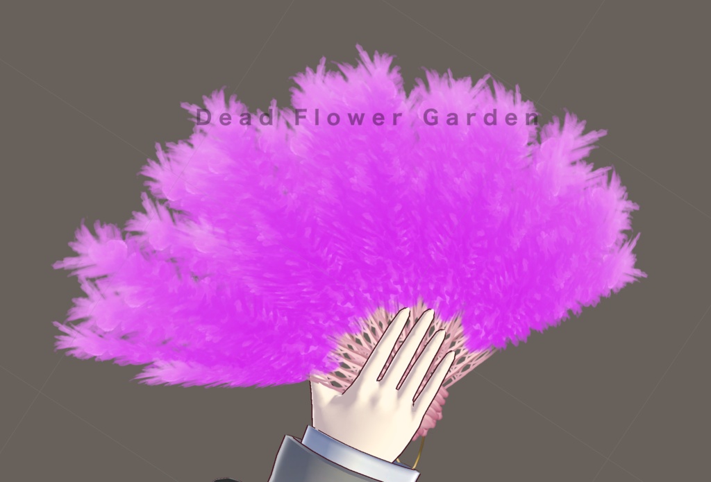 バブルな羽根扇子