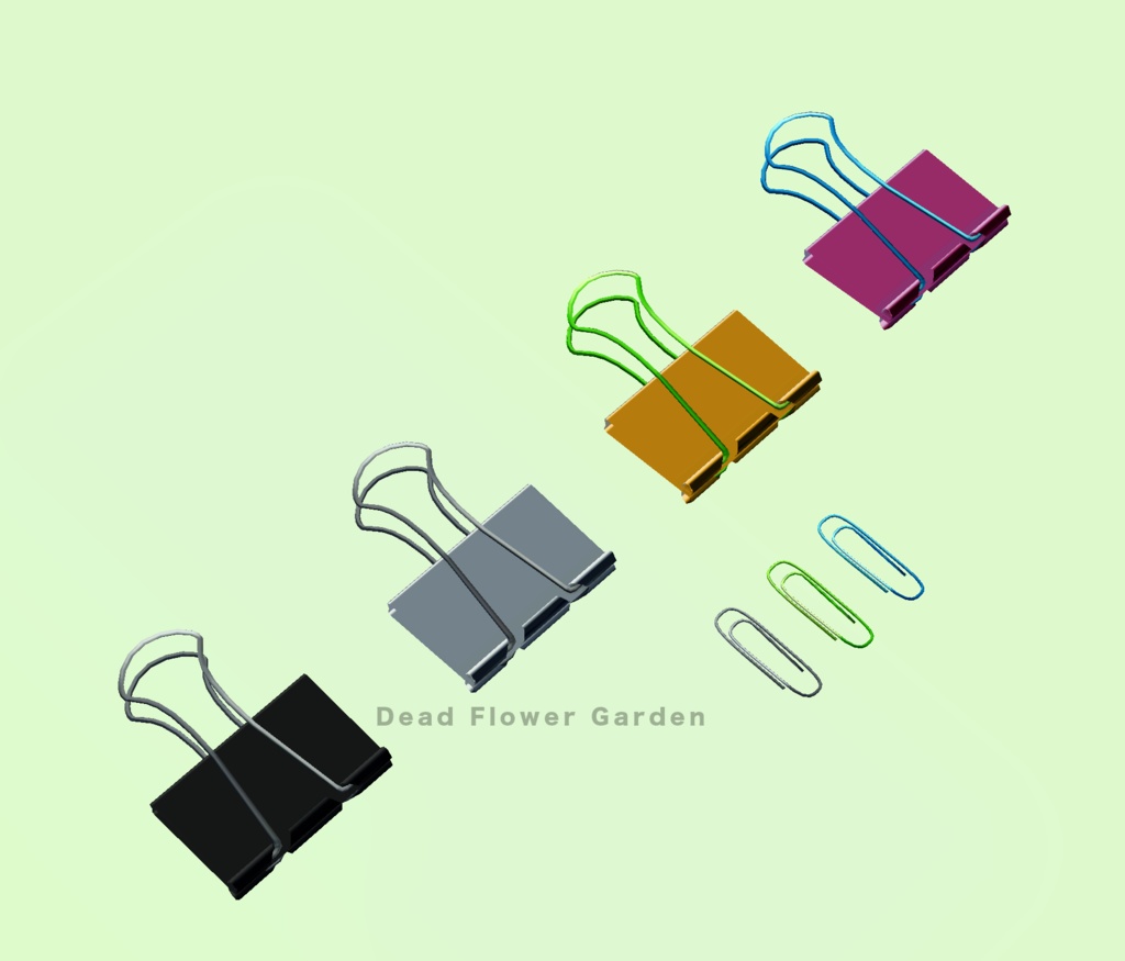 文房具のクリップセット