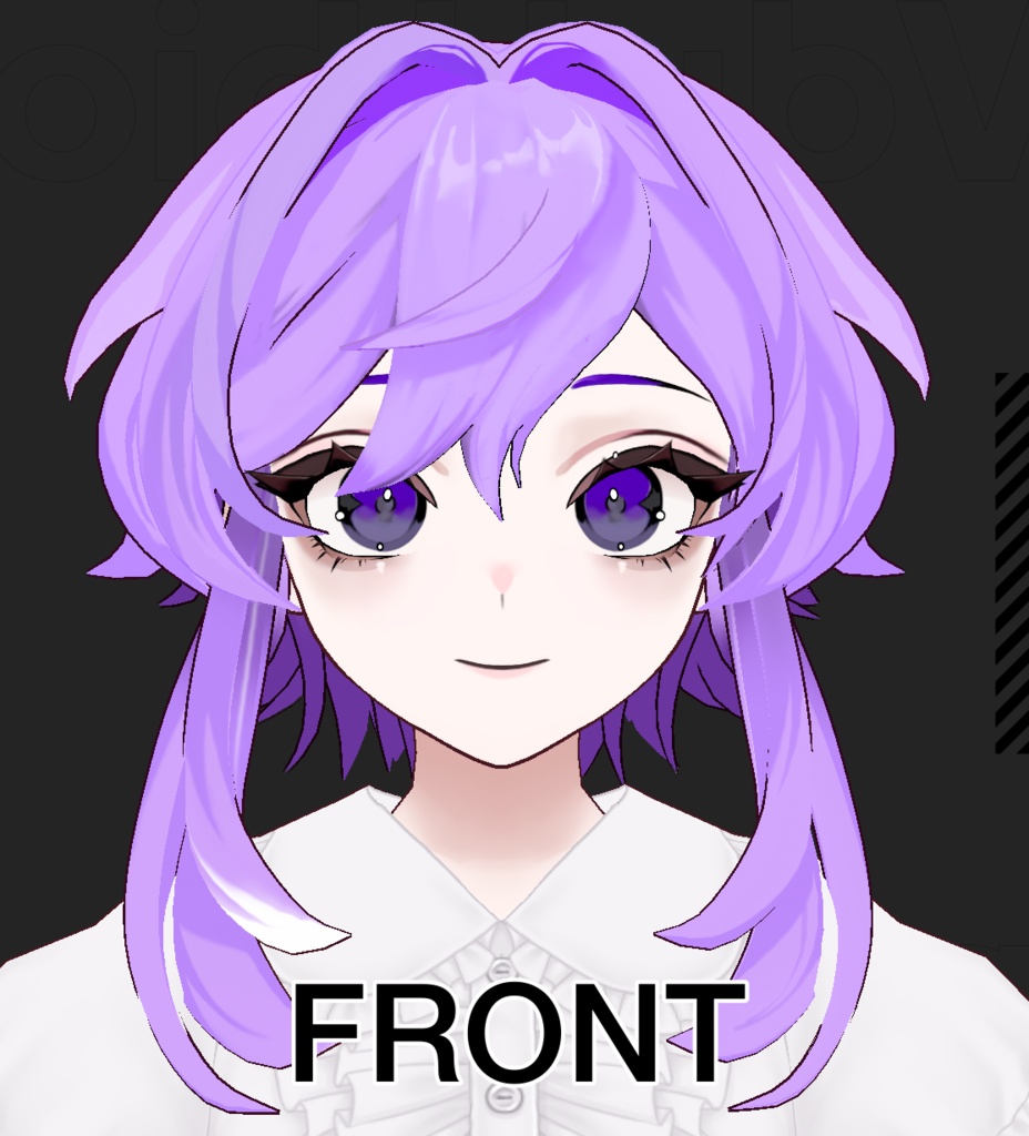【 VRoid 】 Jelly Hair (Purple)