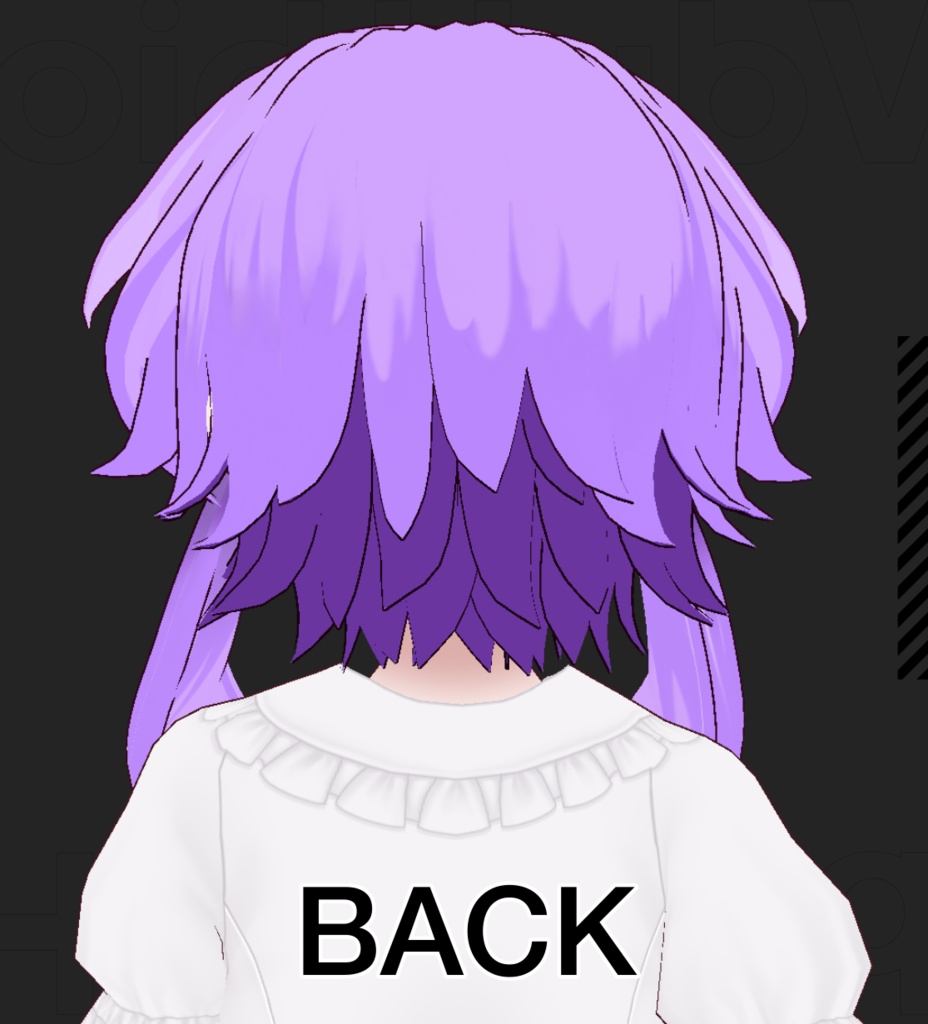 【 VRoid 】 Jelly Hair (Purple)