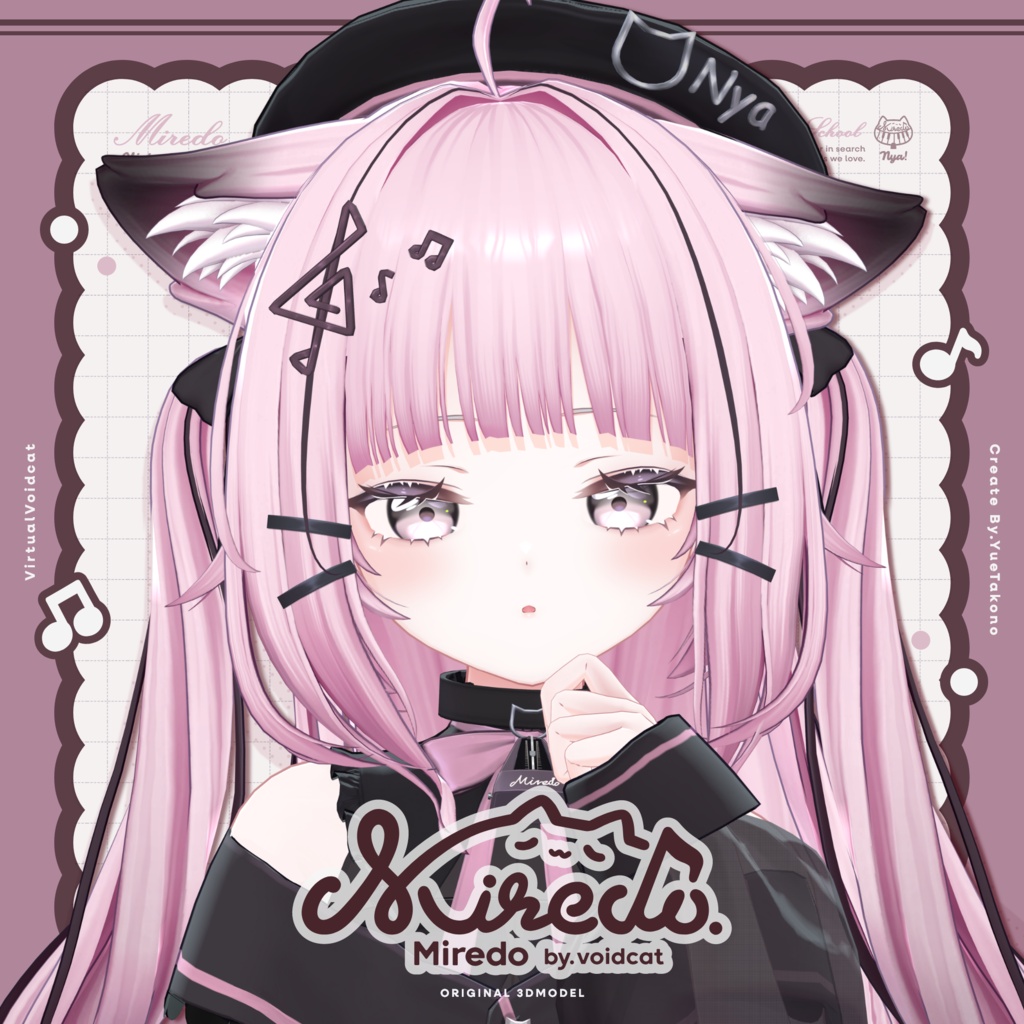 【オリジナル3Dモデル】ミレド -Miredo-