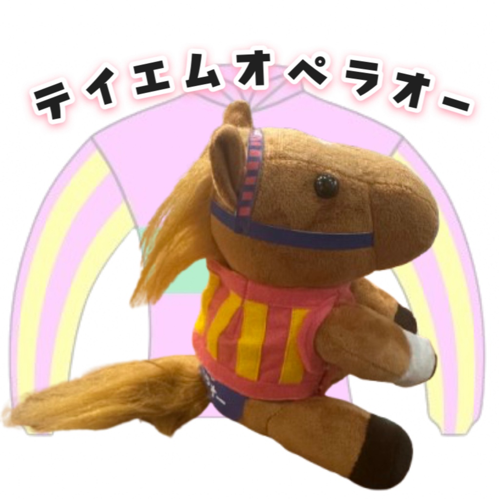 ⬛︎アイドルホース ◼️テイエムオペラオー勝負服柄◼️(S)(マスコットサイズ) (M)レギュラーサイズ(L)ビッグサイズ ◼️勝負服着せ替え ( ぬい服 )