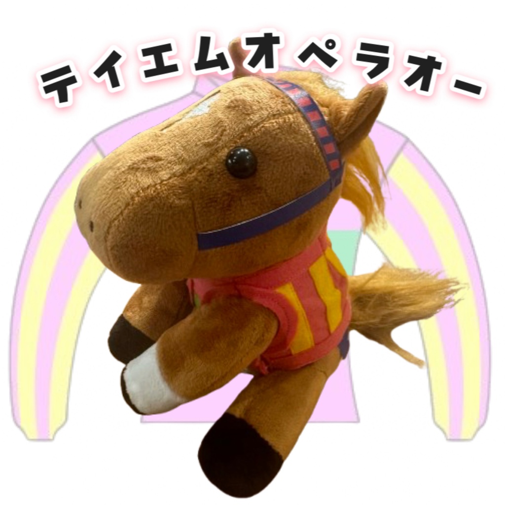 ⬛︎アイドルホース ◼️テイエムオペラオー勝負服柄◼️(S)(マスコットサイズ) (M)レギュラーサイズ(L)ビッグサイズ ◼️勝負服着せ替え ( ぬい服 )