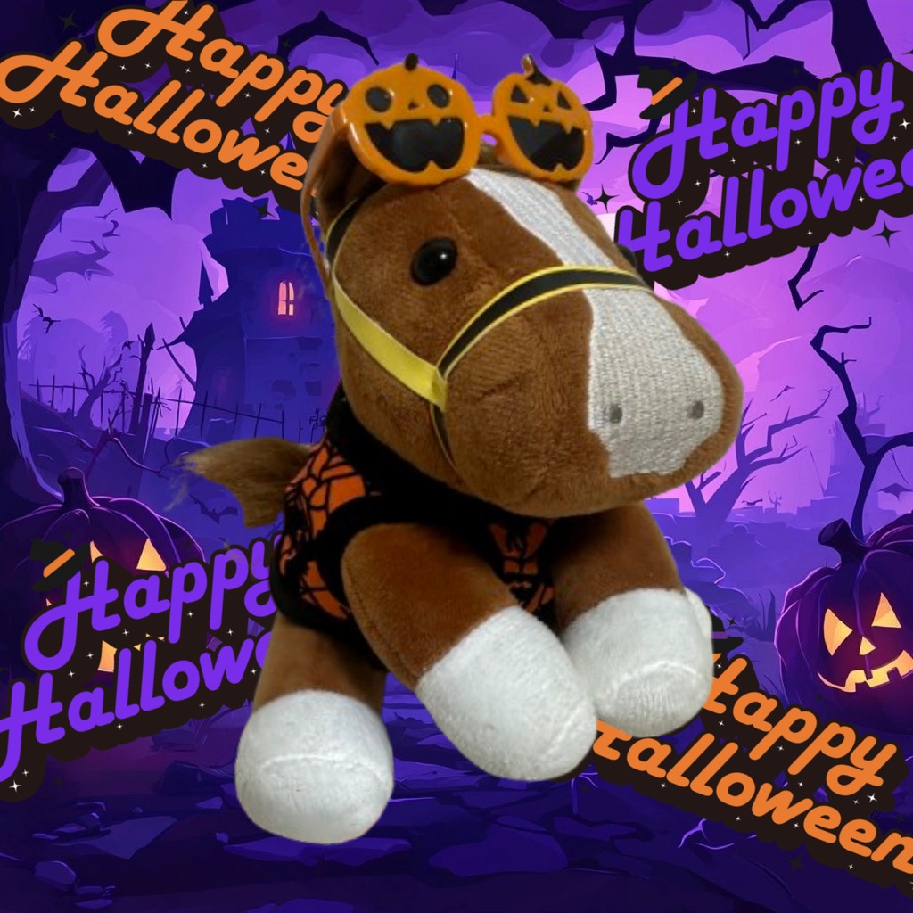 ⬛︎アイドルホース ◼️ハロウィン仮装⬛︎勝負服柄◼️(S)(マスコットサイズ) (M)レギュラーサイズ(L)ビッグサイズ ◼️勝負服着せ替え ( ぬい服 )