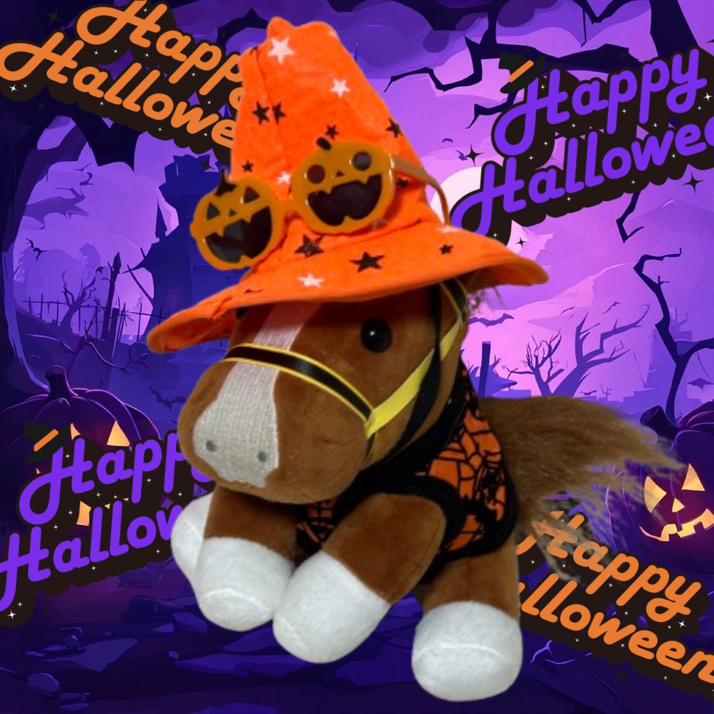 ⬛︎アイドルホース ◼️ハロウィン仮装⬛︎勝負服柄◼️(S)(マスコットサイズ) (M)レギュラーサイズ(L)ビッグサイズ ◼️勝負服着せ替え ( ぬい服 )