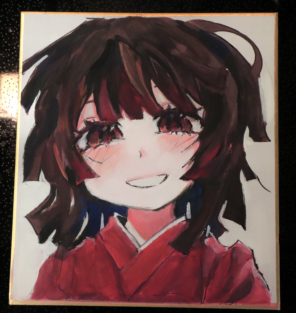 幸赤ミニ色紙原画②