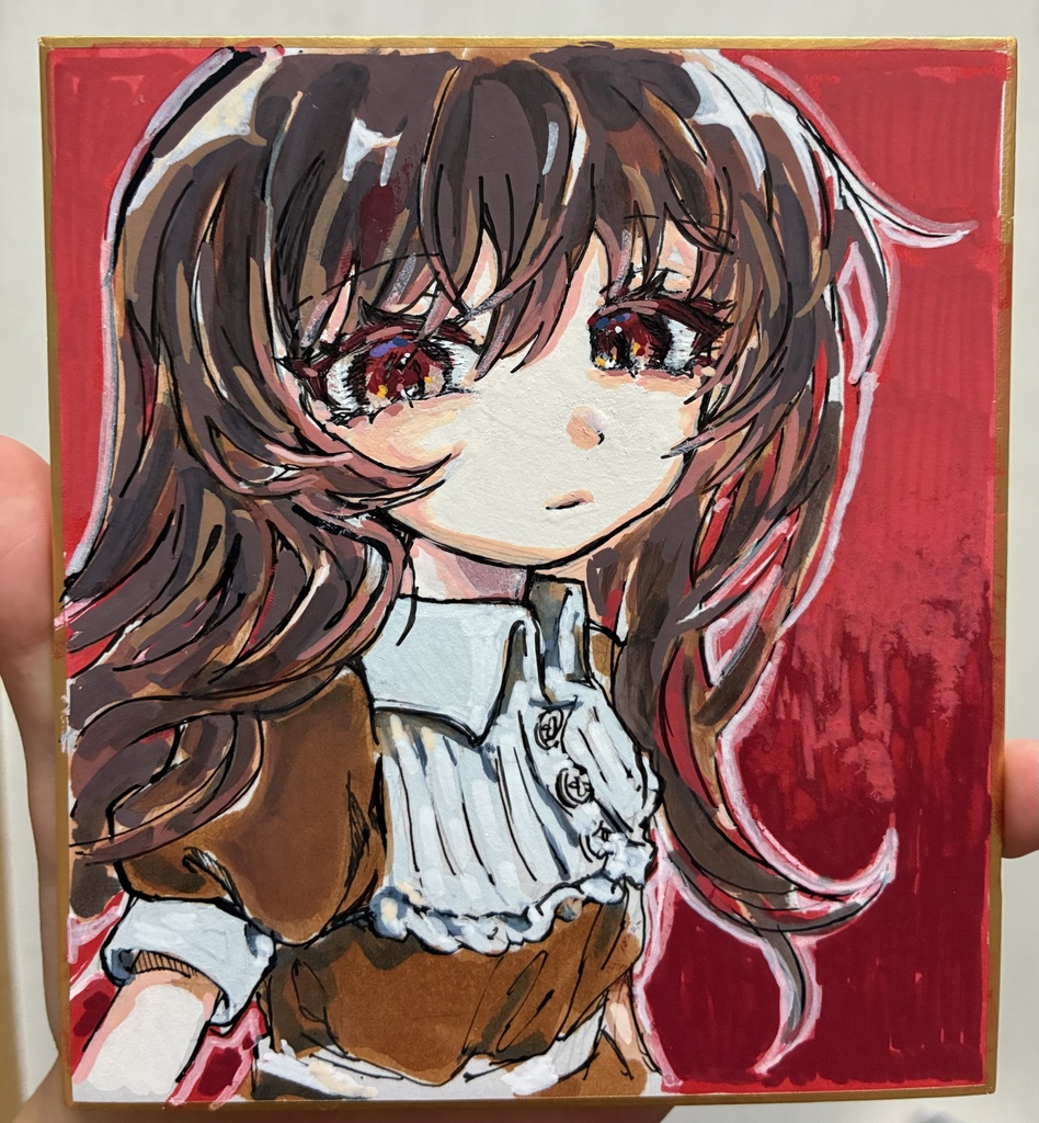 在庫有り/ミニ色紙原画