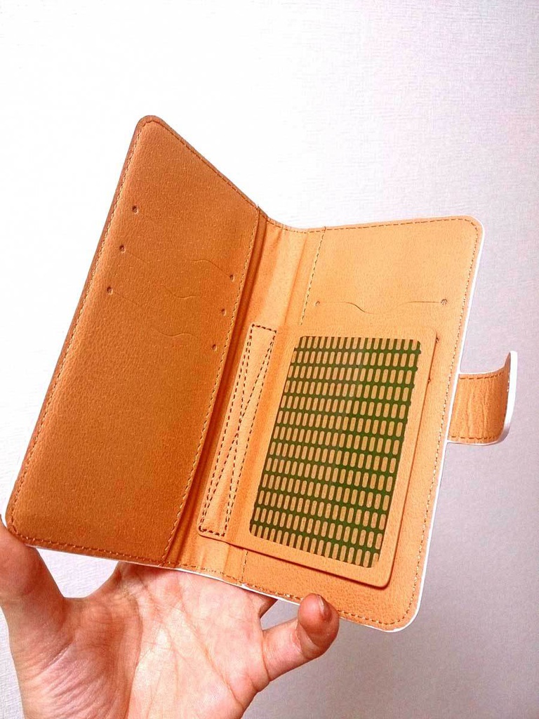 のじゃ■リババア狐さま(シロ&クロ)手帳型Androidケース