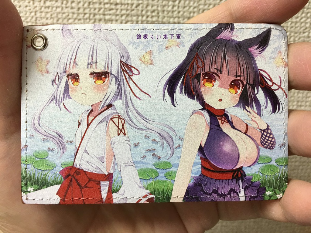 のじゃロリババア狐さま(シロ&クロ)パスケース