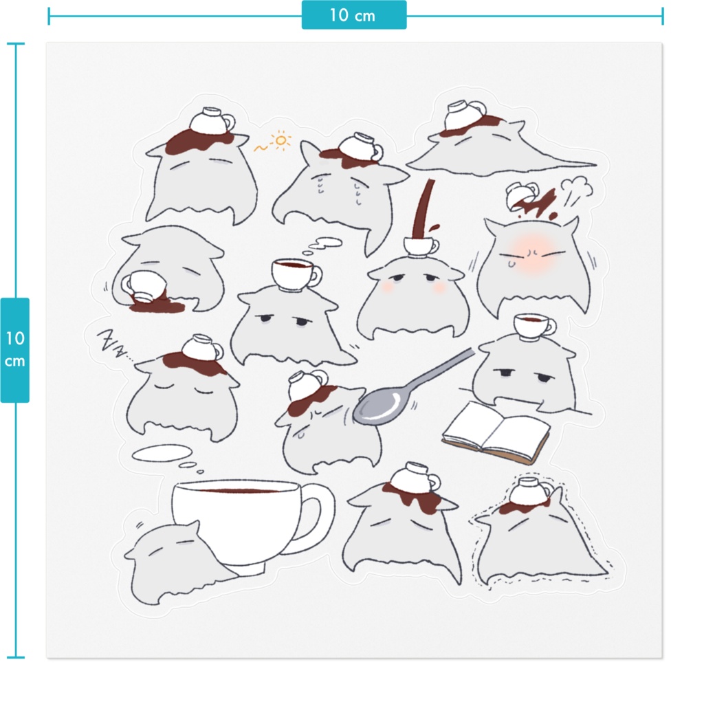 めんだこコーヒー ステッカー