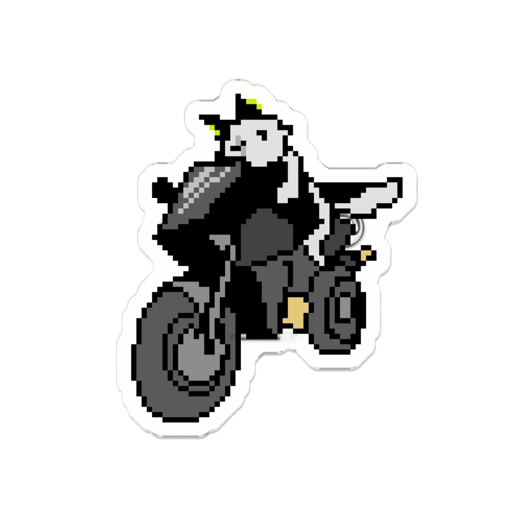 バイクフェンネアクリルバッジ