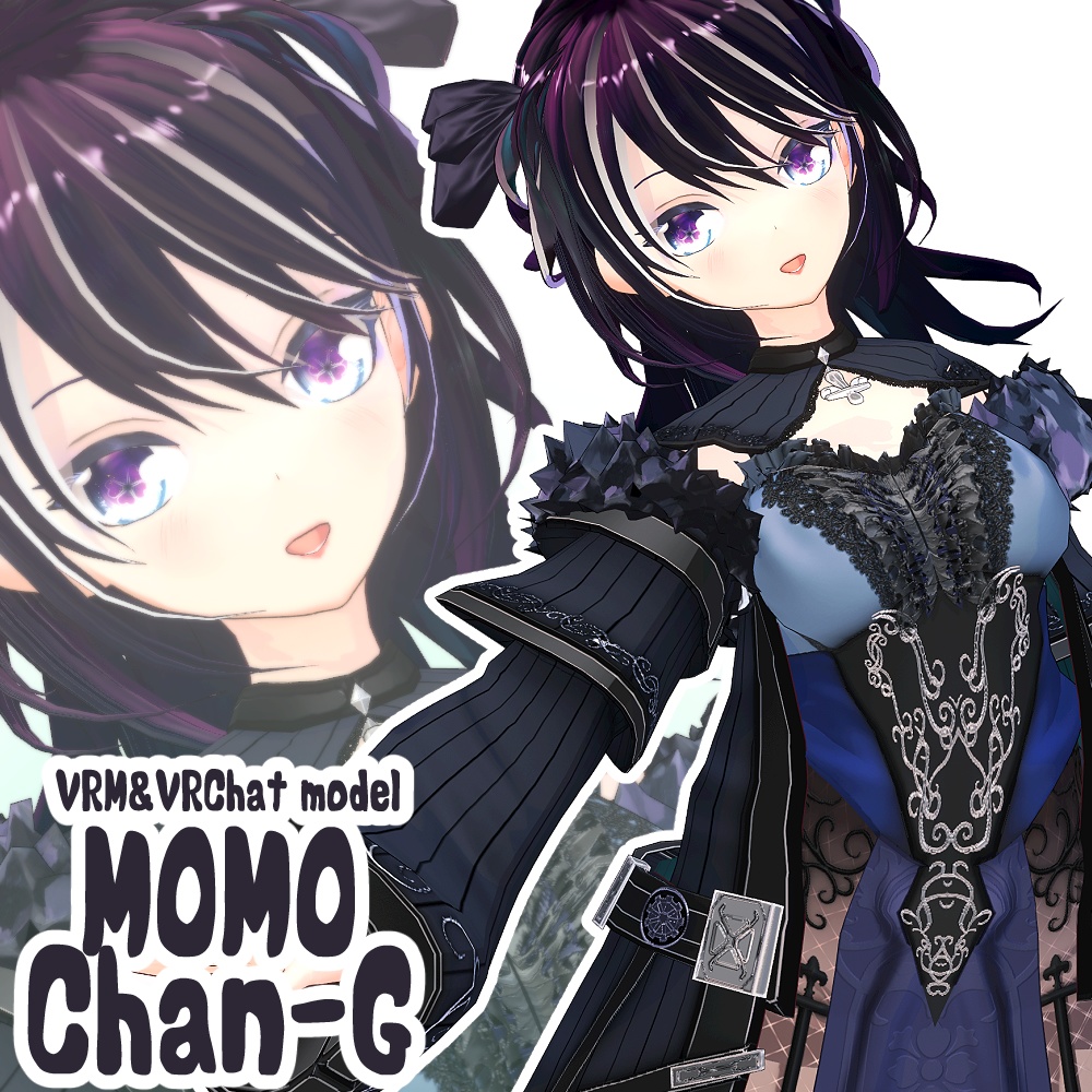 オリジナル3Dモデル：Momo-Chan-G【パーフェクトシンクVRM/VRChat】