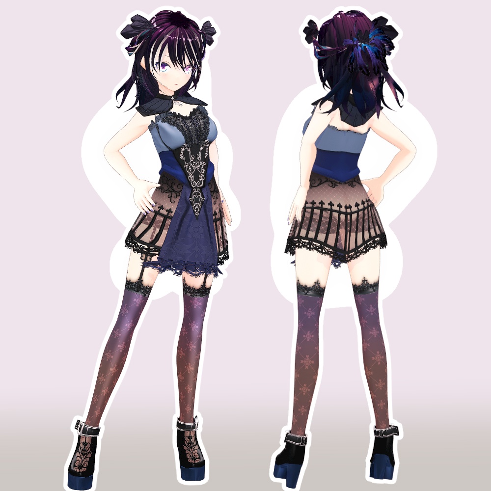 オリジナル3Dモデル:Momo-Chan-G【パーフェクトシンクVRM/VRChat】