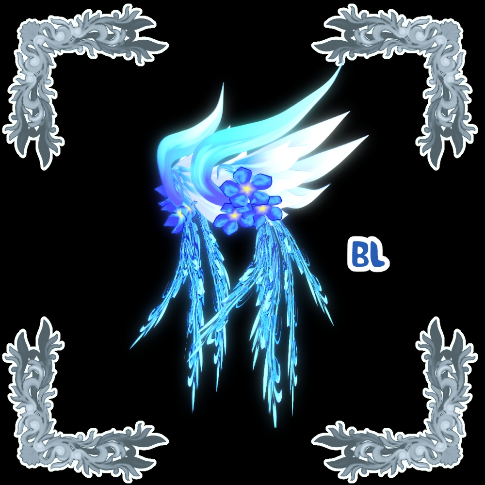 【VRoid用ヘアプリセット】花天使の翼【3colors】