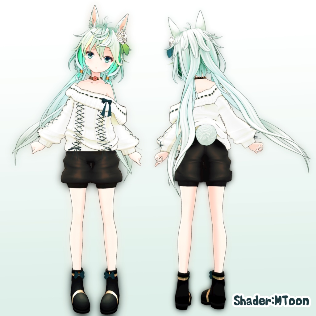 オリジナル3Dモデル:Shiro-Chan-S【パーフェクトシンクVRM/VRChat】