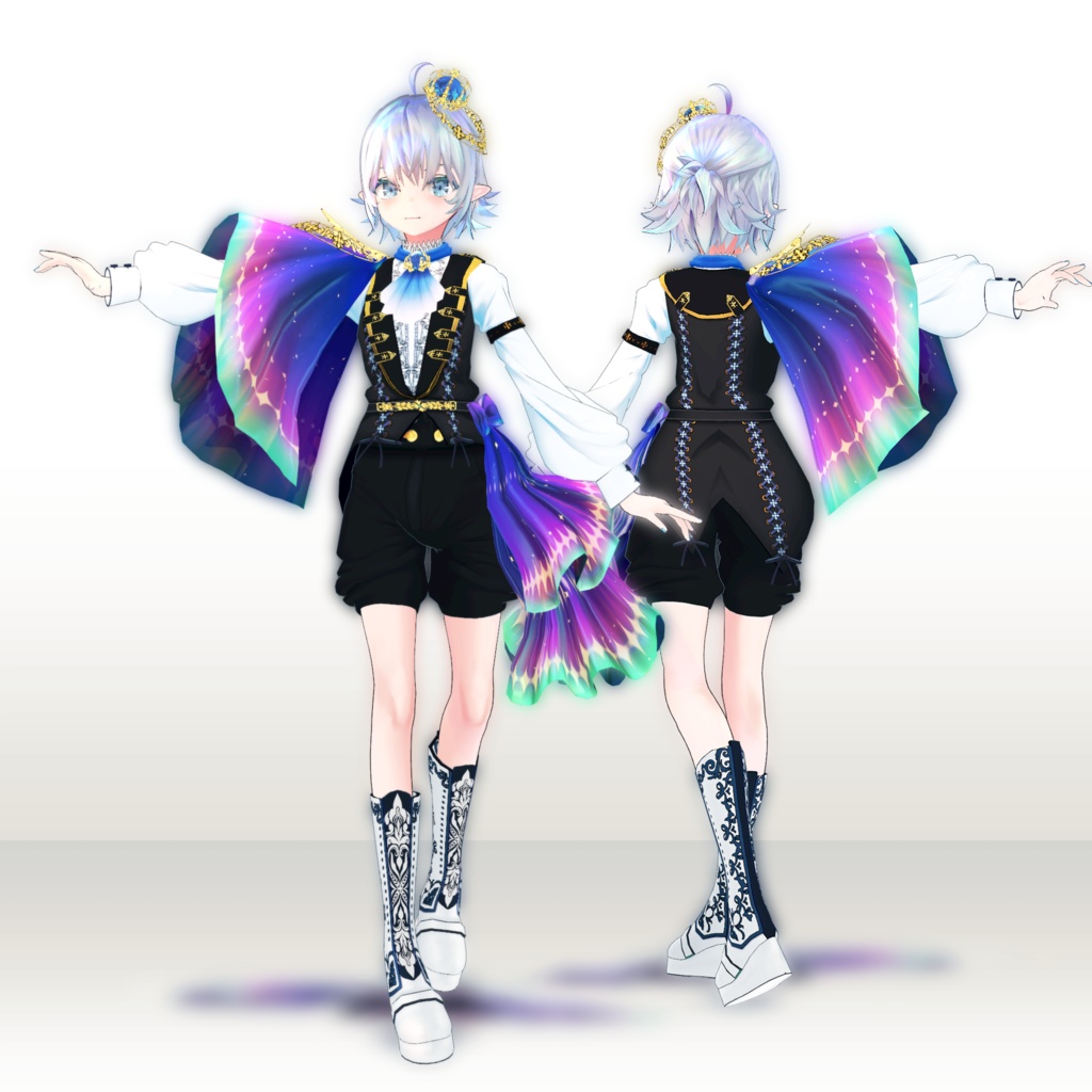 オリジナル3DモデルBlueMoon-Aura【VRChat/VRM】