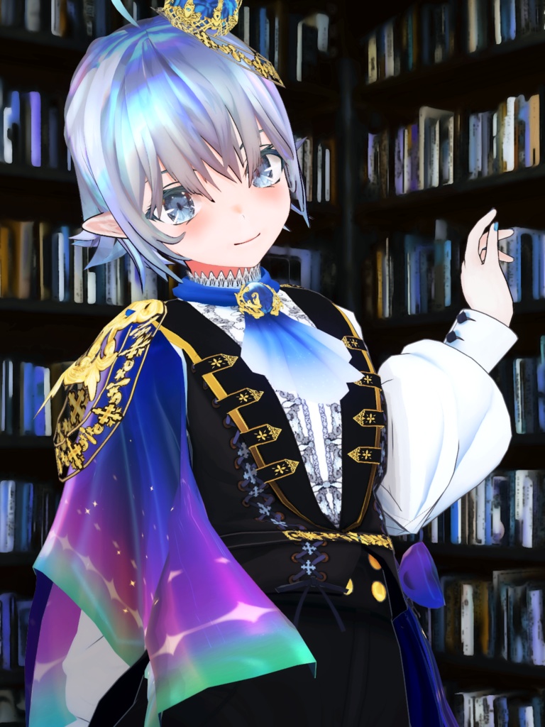 オリジナル3DモデルBlueMoon-Aura【VRChat/VRM】