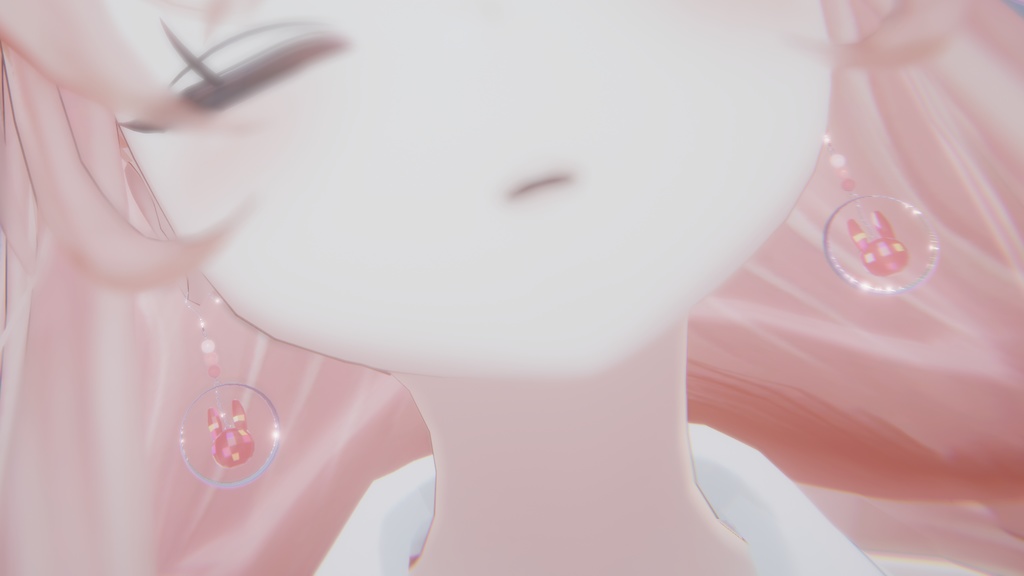 jewel rabbit earring