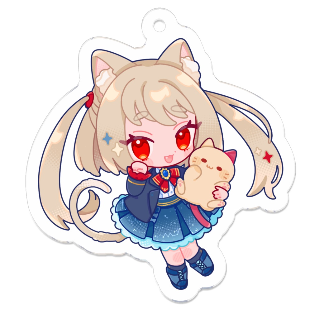 ちび猫アクリルキーホルダー