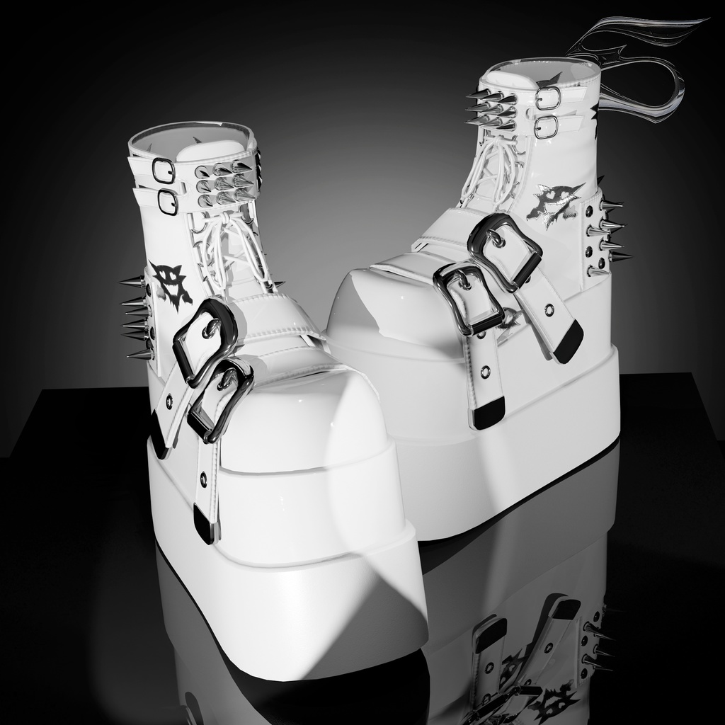 Boots latex metal (6 avatares)