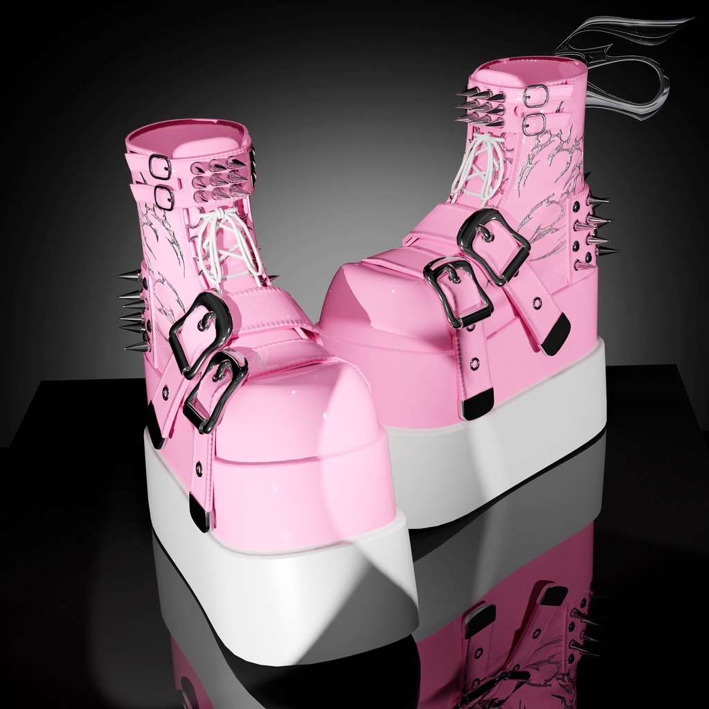 Boots latex metal (6 avatares)