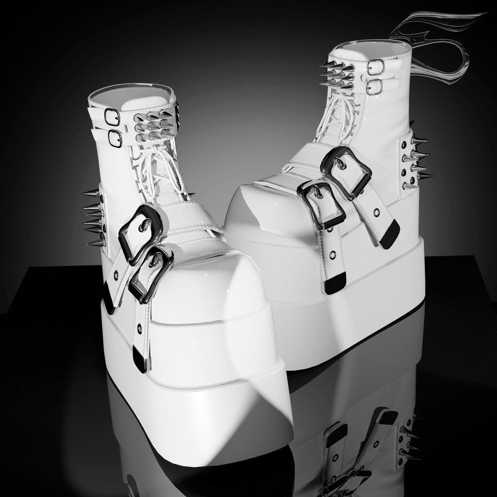 Boots latex metal (6 avatares)