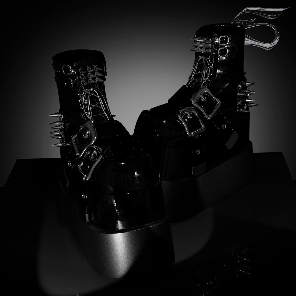 Boots latex metal (6 avatares)