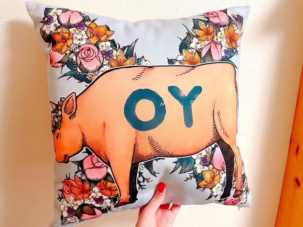 犠牲牛YES/NOまくら 肝臓占いストラップ付き ~古代ギリシャ吉凶占い~ #古代ギリシャナイト