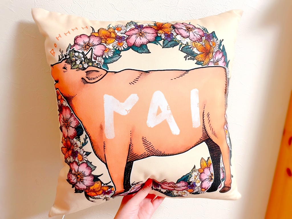 犠牲牛YES/NOまくら 肝臓占いストラップ付き ~古代ギリシャ吉凶占い~ #古代ギリシャナイト