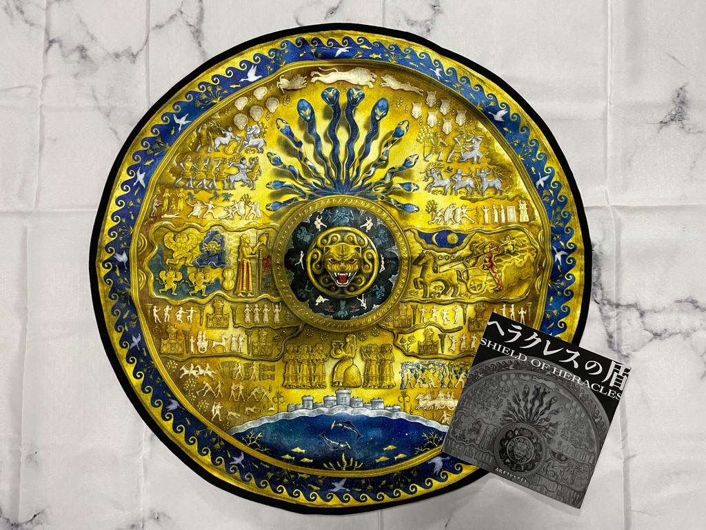 ヘラクレスの盾 ラウンドタオル #古代ギリシャナイト