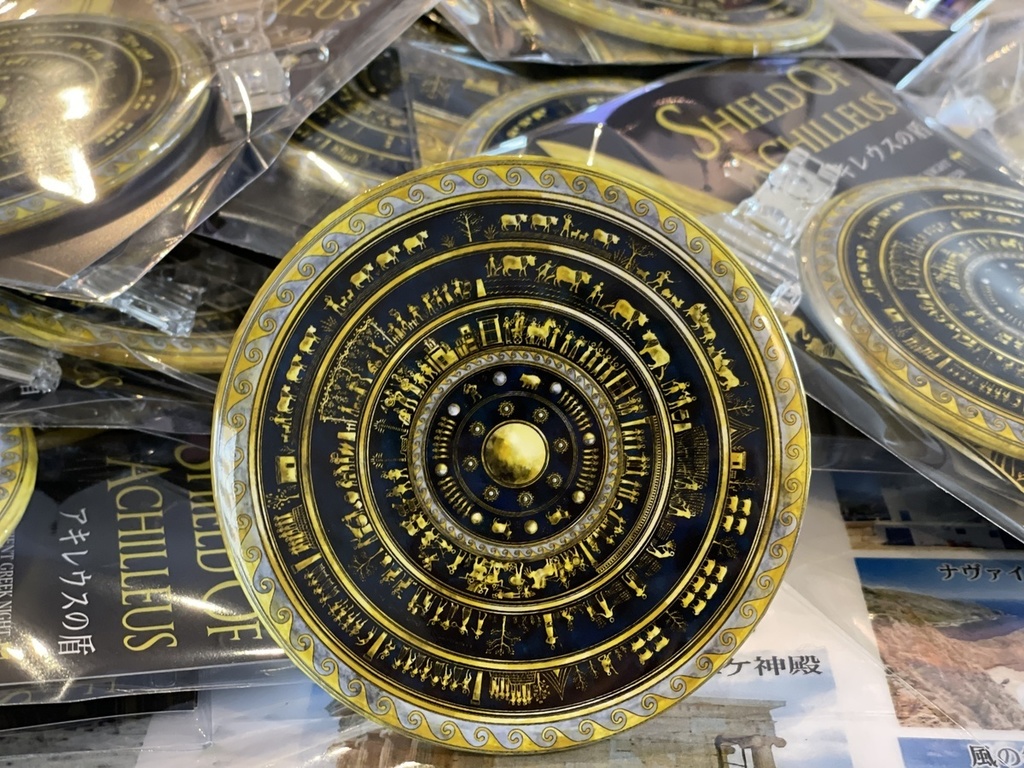 アキレウスの盾 BIG缶バッジ (スタンドパーツ付) #古代ギリシャナイト