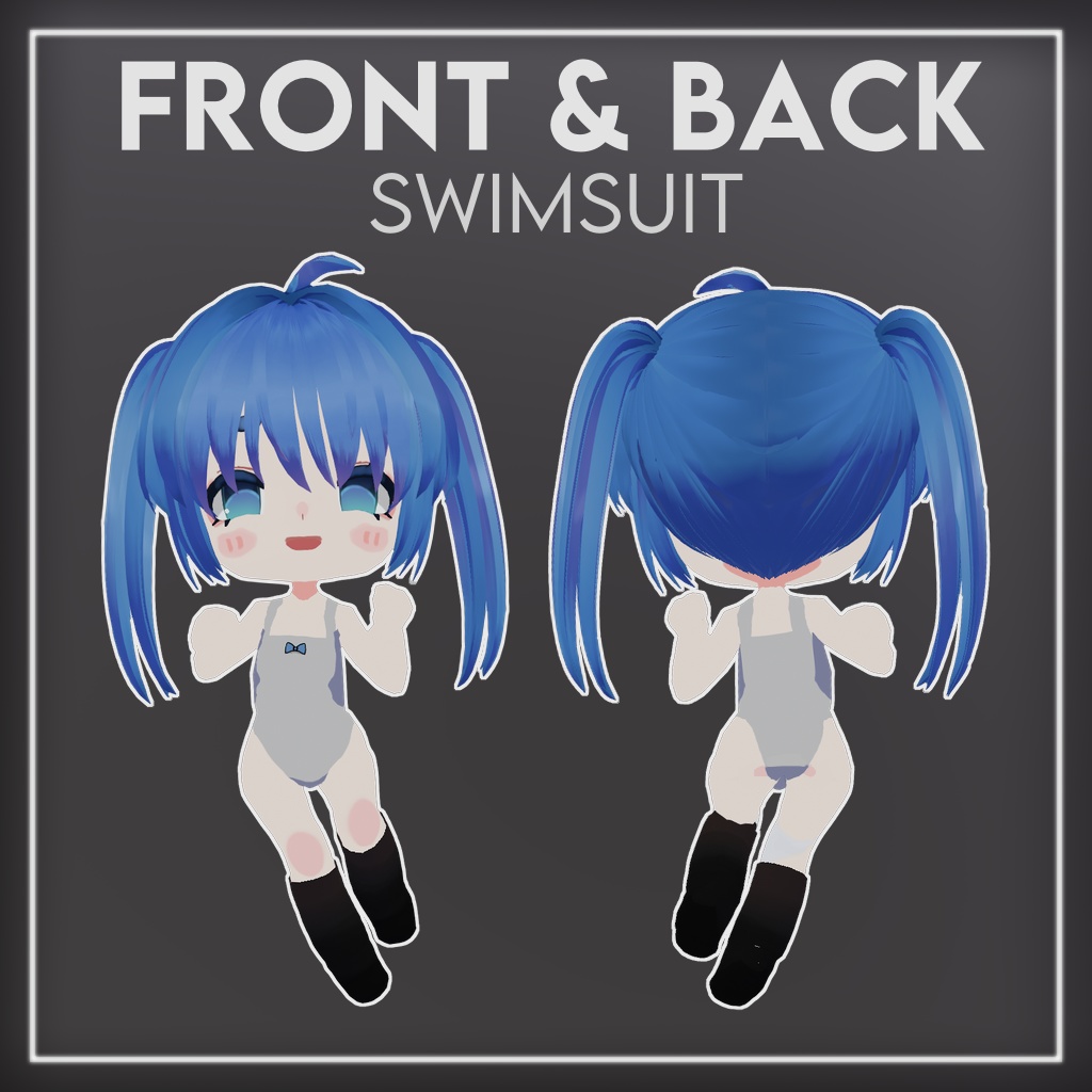 Chibi Base Model - Type A (Girl)【 VRoid 3D Character】