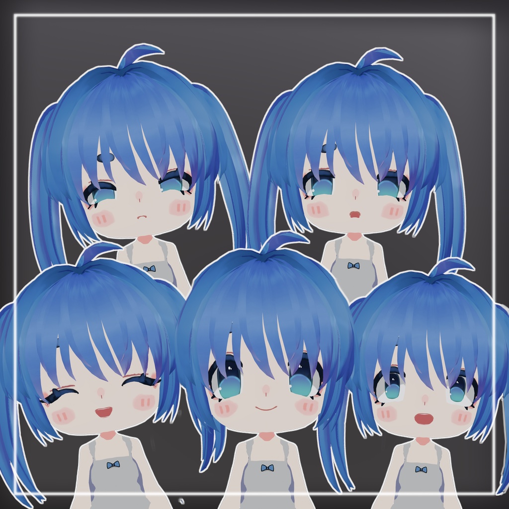 Chibi Base Model - Type A (Girl)【 VRoid 3D Character】