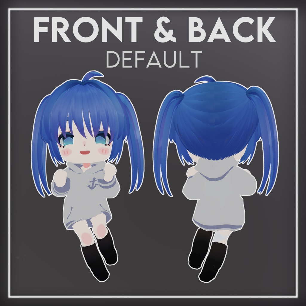 Chibi Base Model - Type A (Girl)【 VRoid 3D Character】
