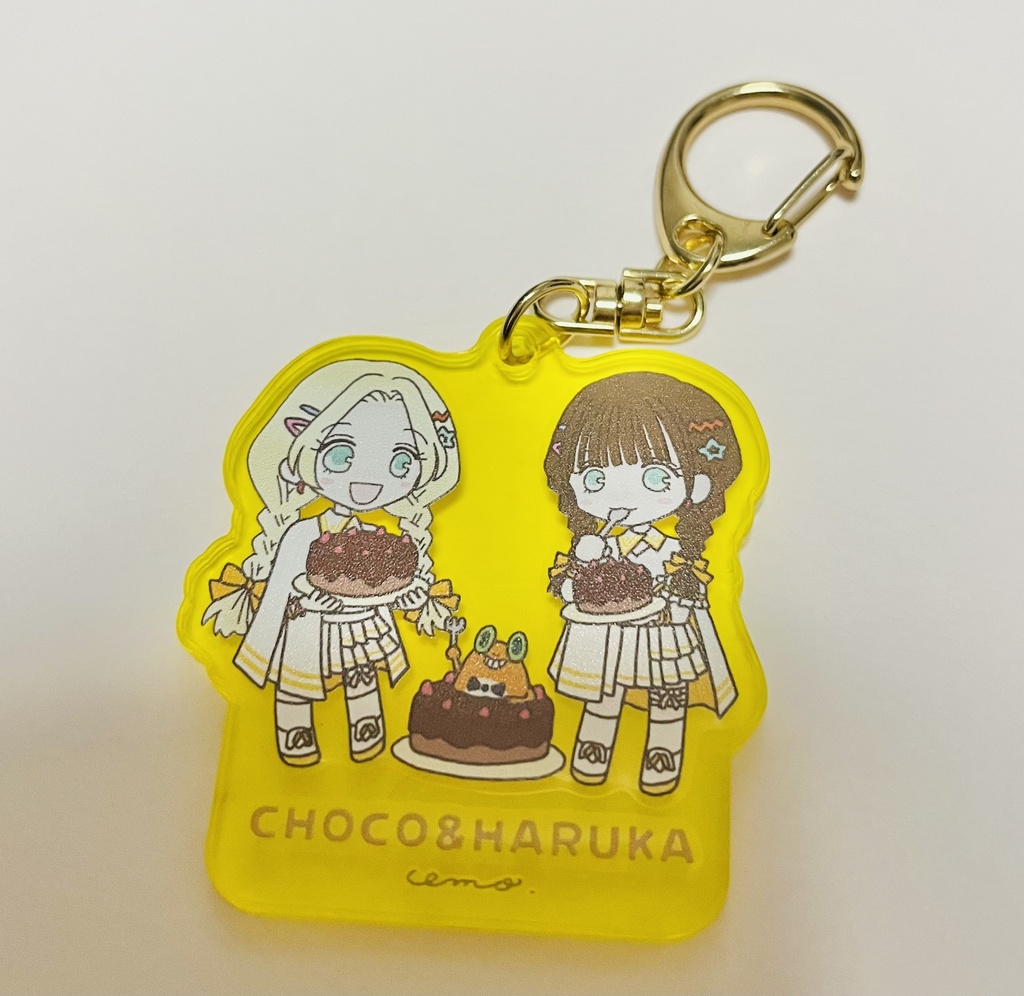 アクリルキーホルダー(チョコ&はるか)
