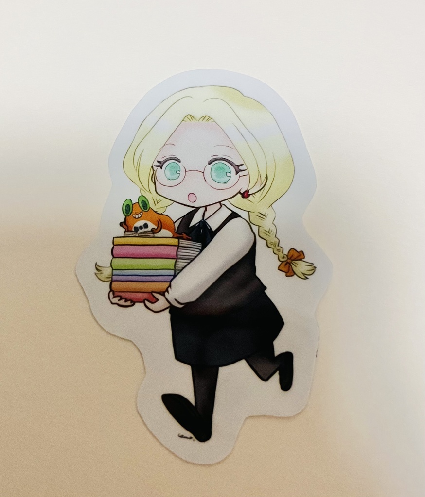 ステッカー(チョコ/本屋バイト制服)