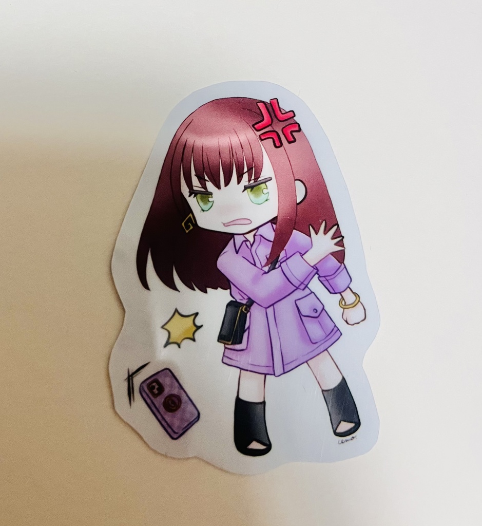 ステッカー(優愛姉/スマホ叩きつけ)