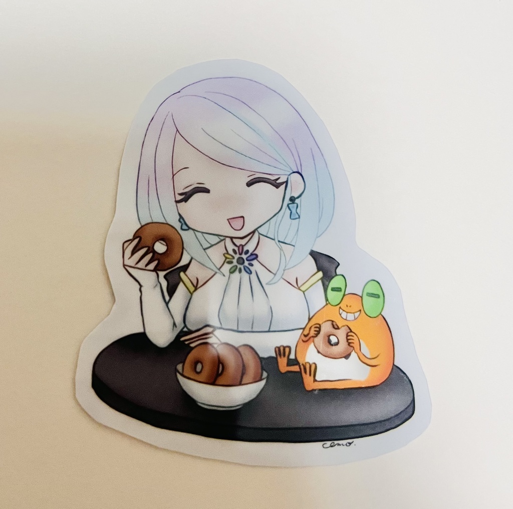 ステッカー(悟りの魔女/ドーナツ)