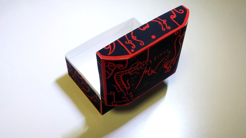 曾侯乙墓漆衣箱ペーパークラフト PDFデータ