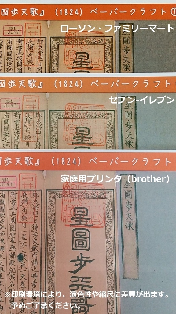 安倍晴親序『星図歩天歌』(1824)ペーパークラフトPDF