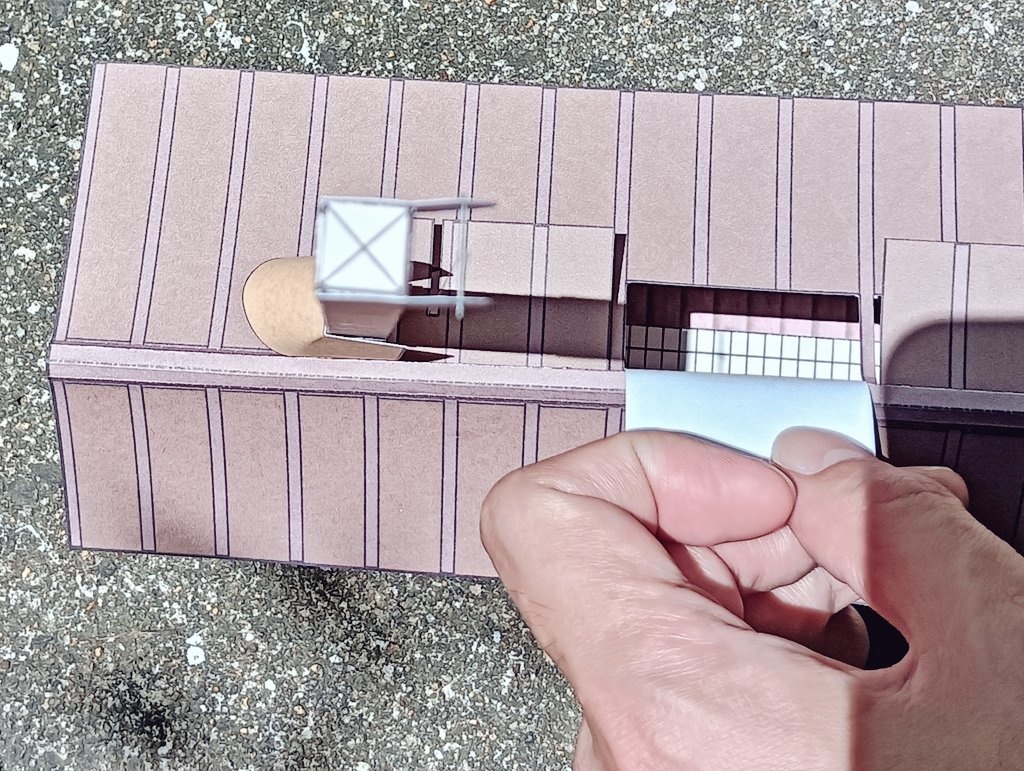 1:43圭表儀ペーパークラフト