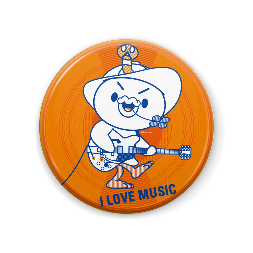 PERORINE I love music B 缶バッジ