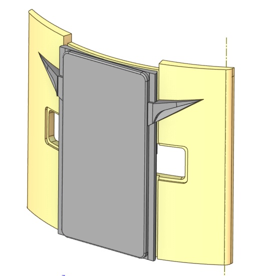 D-079 貫通扉(開) 国鉄交直流寝台特急電車 1個