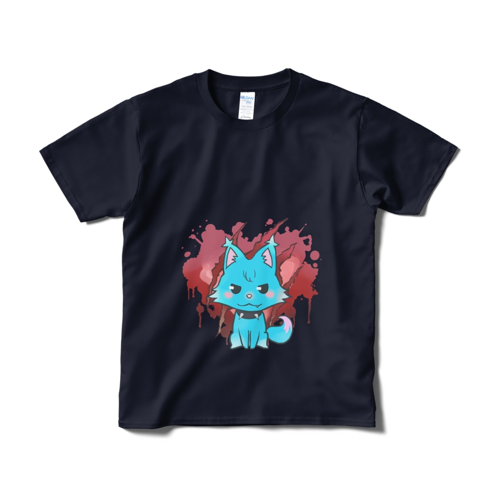 ころしやらむねのしっぽTシャツ(ネイビー)