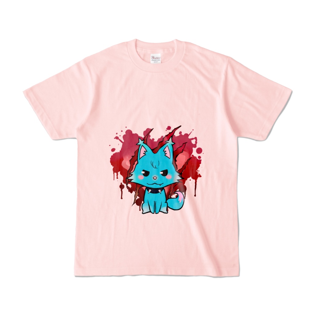 ころしやらむねのしっぽロゴTシャツ(ピンク)